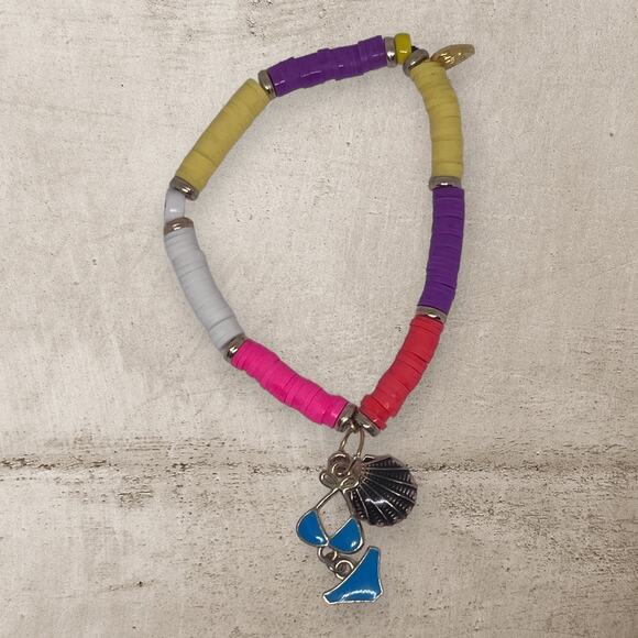 Sailing Over Blue Bracelet Set | Whimsical Pastel Handcrafted - Picture 3 of 5